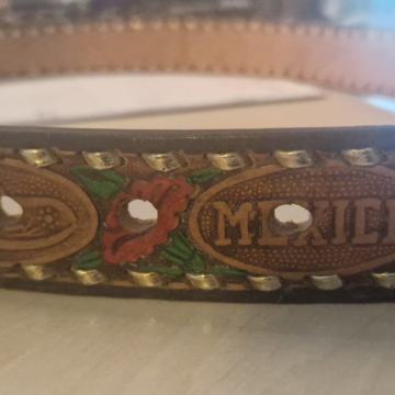 Remen kožni, ručni rad, Mexico