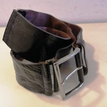 Široki remen - prava koža