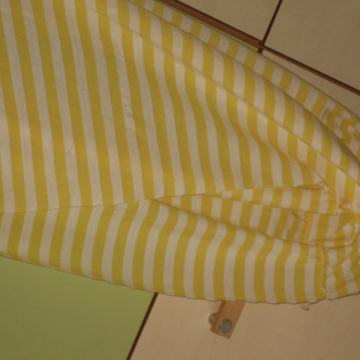 PAMUČNI ŽUTI ŠAL NA PRUGE