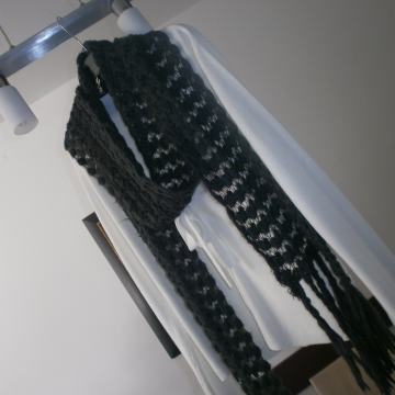 DUGAČKI SIVI MEKANI ŠAL