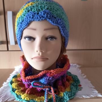 Komplet šal i kapa ručni rad 2