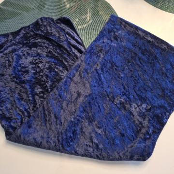 PLAVI PLIŠANI BARŠUNASTI ŠAL - NOVO