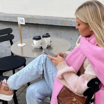 Roza debeli zimski topli ŠAL - NOVO