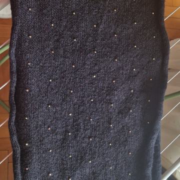 Šal crni ženski okovratnik