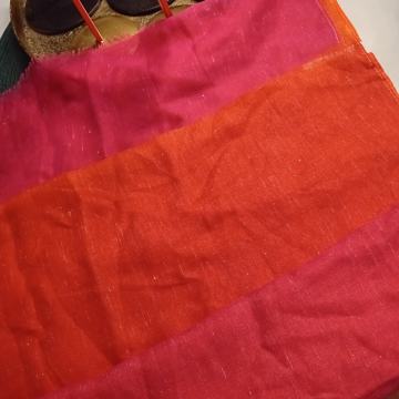 VELIKI ŠAL NARANČASTO - ROZA BOJA -  NOVO