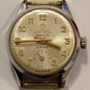 DARWIL LADY 71 - ŽENSKI RUČNI SAT 17 RUBINA ŠVICARSKI NA NAVIJANJE