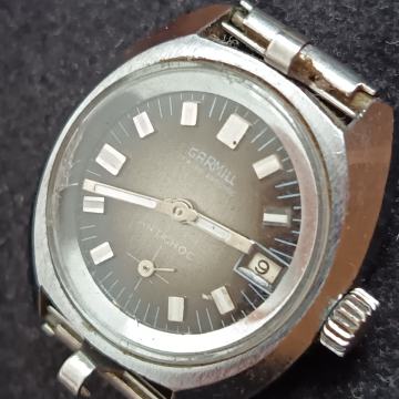 Garmill Swiss Vintage navijač s datumom rijedak sat