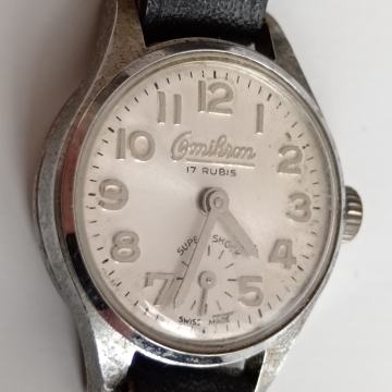 OMIKRON 17 RUBINA SUPER SHOCK- ŽENSKI RUČNI SAT ŠVICARSKI NA NAVIJANJE