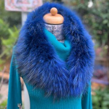 Novo ovratnik od lisičjeg krzna, šal od pravog krzna