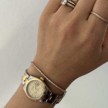 Rolex Datejust CHAMPAGNE DIAMOND DIAL 18k 26mm