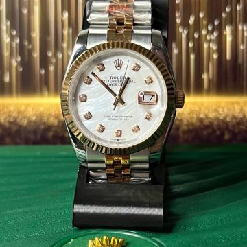 Rolex Datejust Bicolor Yellow  Gold White Diamonds