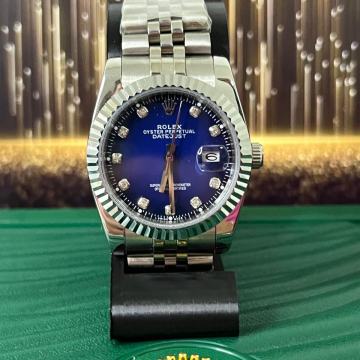Rolex Datejust Silver Blue