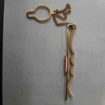 KOPČA ZA KRAVATU SA LANČIČEM