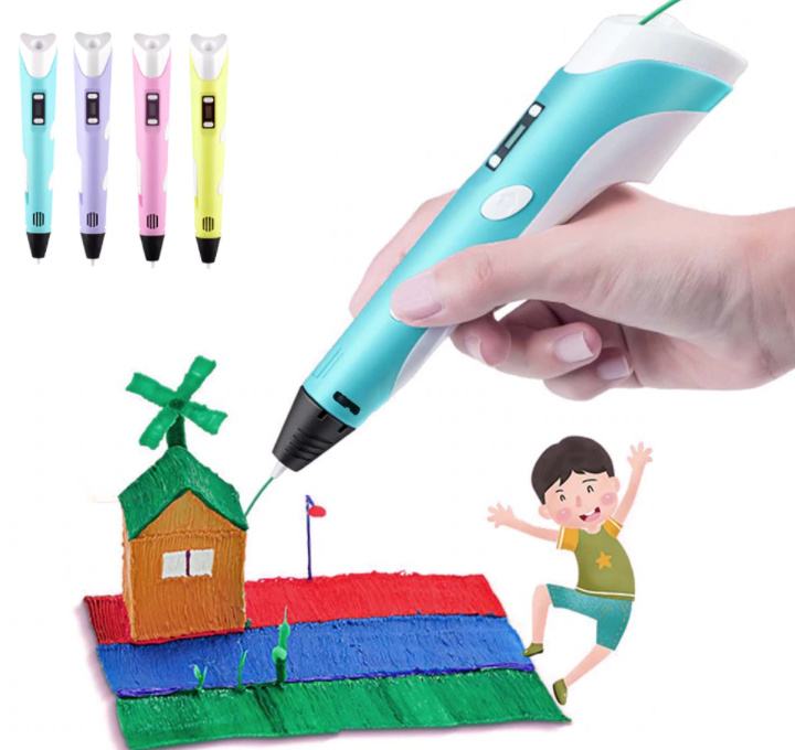 3D olovka 3D pen plave boje olovka + usb kabel