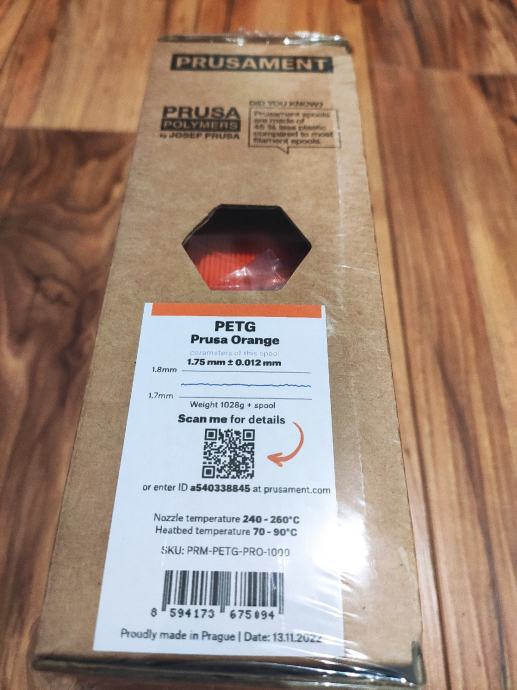 PETG Prusa Orange filament