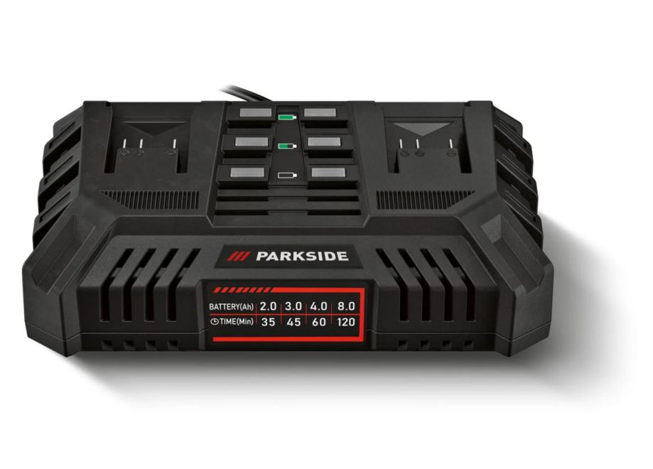 Parkside X20V brzi dupli punjač PDSLG 20 A1 4,5 A x20 20v