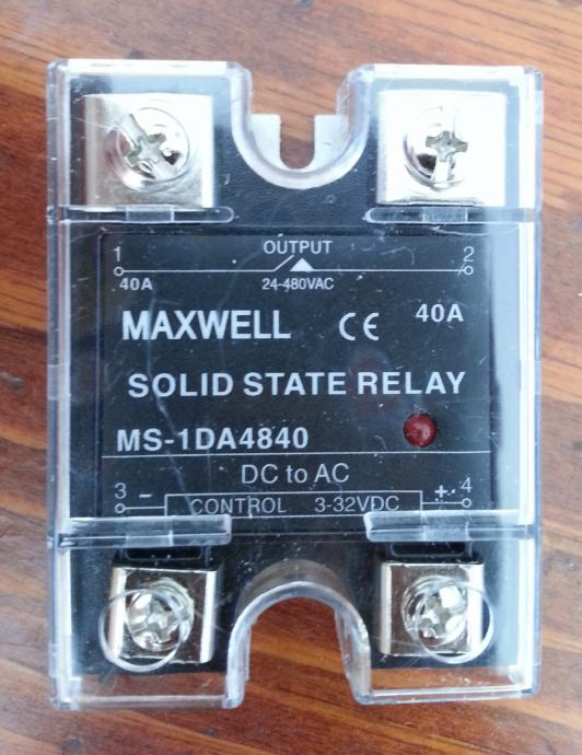 SSR Solid State Relay - Beskontaktni releji 40A 480VAC