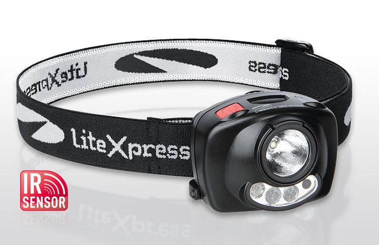 Naglavna LED lampa za planinarenje i penjanje LiteXpress Liberty 120