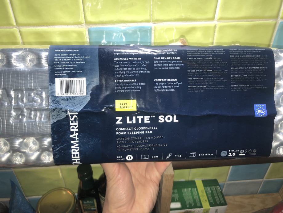 THERMAREST ZLite Sol podloga za planinarenje