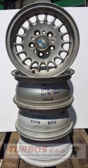 Aluminijska Alu felge BMW E22 6 J x 14'' rupe 5, 4 kom. 100.7