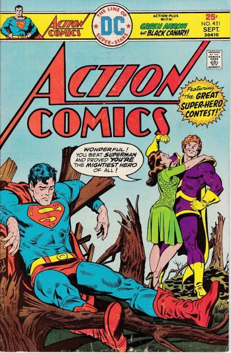 ACTION COMICS with GREEN ARROW and BLACK CANARY! 451 SEPT