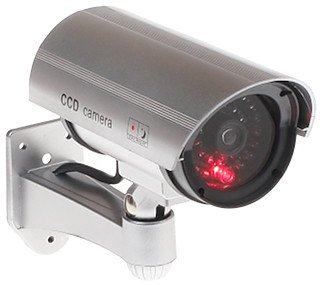 Lažna kamera srebrna sa LED diodom