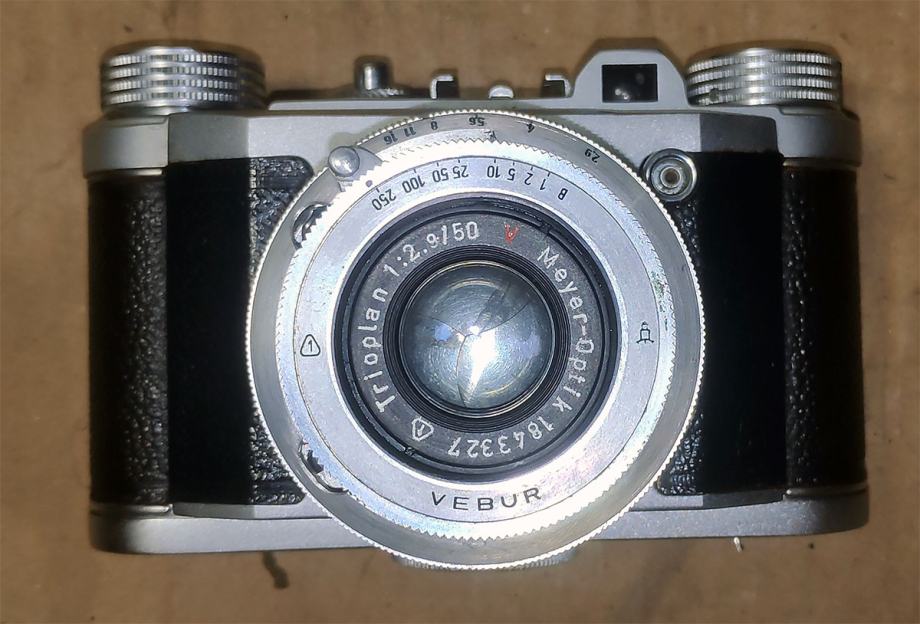 Altix IV vintage 35mm fotoaparat + 50mm f/2.9 Trioplan objektiv