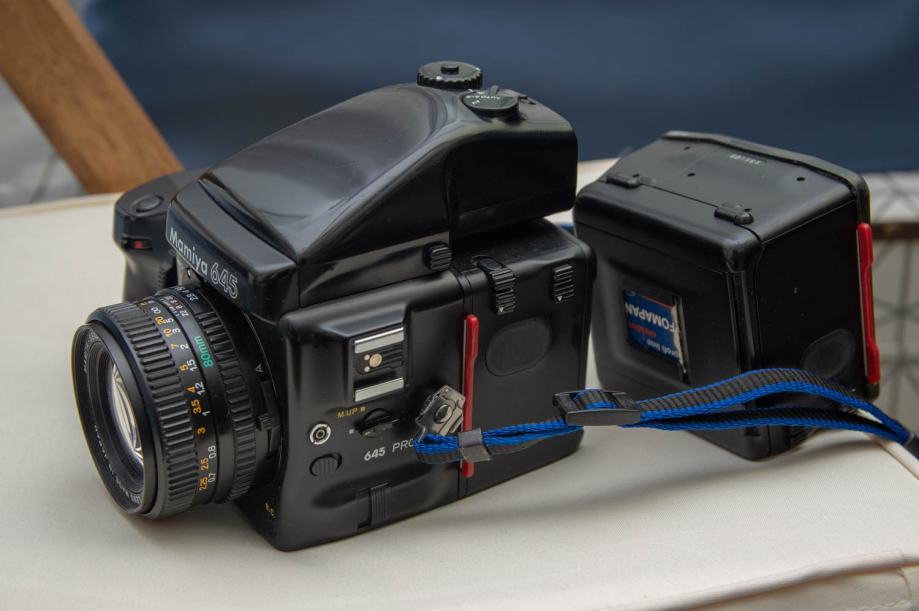 Mamiya 645 Pro Arrière De Dos Pour Film À Rouleaux + Top