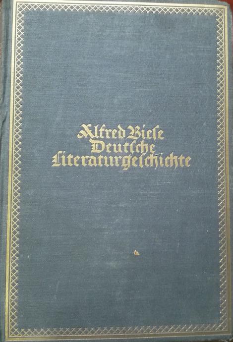 Alfred Biese Deutsche Literaturgeschichte 13