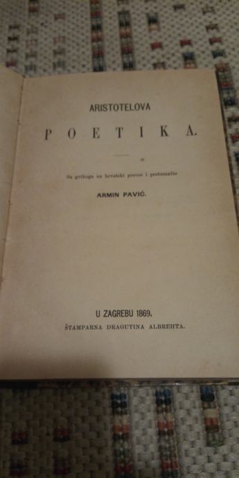 Aristotelova poetika 1869 +