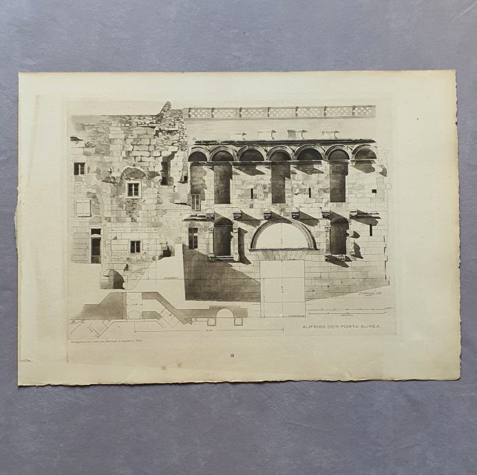 DER PALAST DIOKLETIANS IN SPALATO NIEMANN 1910.