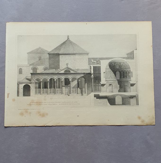 DER PALAST DIOKLETIANS IN SPALATO NIEMANN 1910.