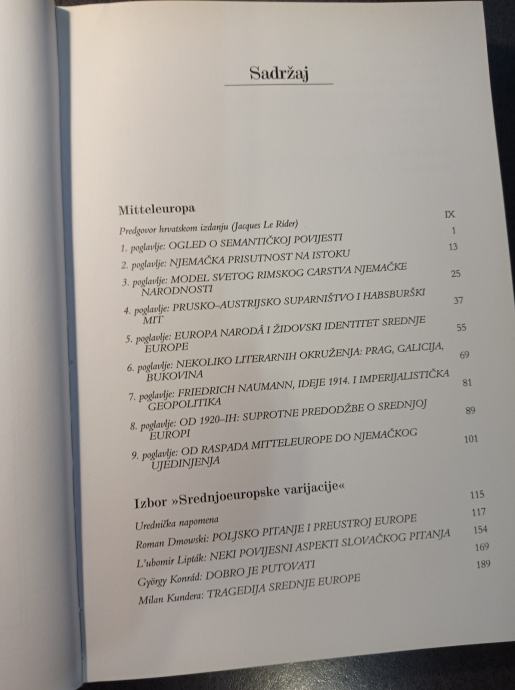 Jacques Le Rider Mitteleuropa