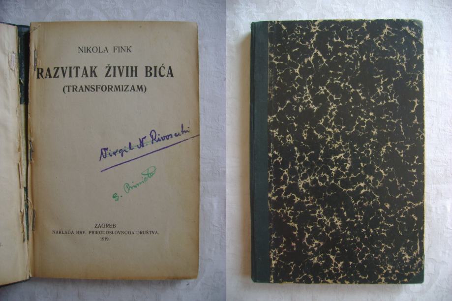Nikola Fink - Razvitak živih bića (Transformizam) - 1919.