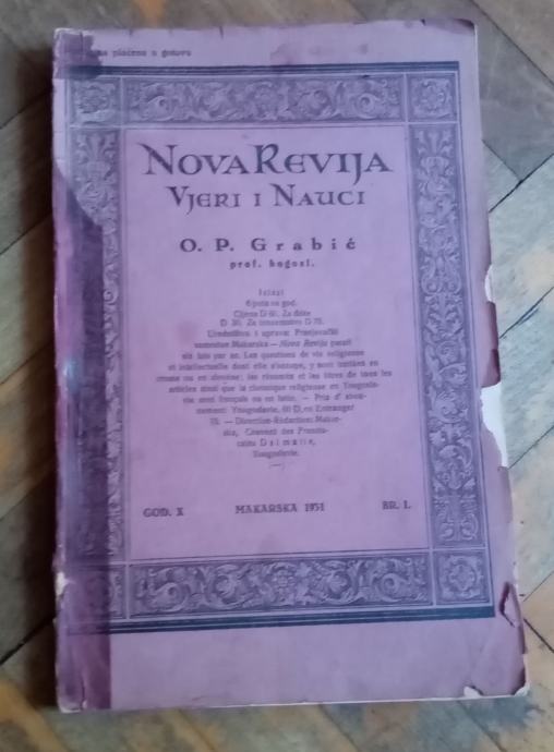 Nova revija Don Miho Pavlinović Makarska 1931