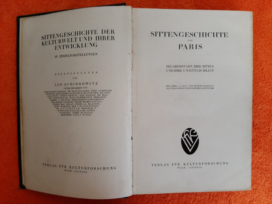 Sittengeschichte von Paris Leo Schidrowitz