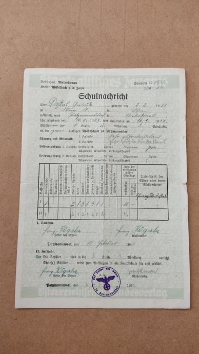 3 x dokument iz doba Reicha