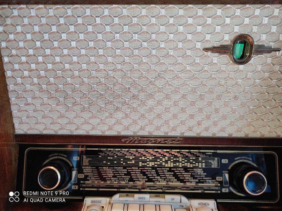 Stari radio LOEWE OPTA 1735W, UKW, 1956. g. potpuno ispravan