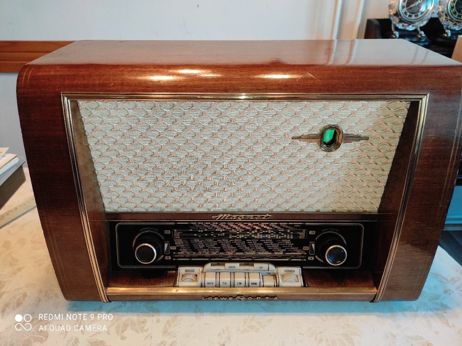 Stari radio LOEWE OPTA 1735W, UKW, 1956. g. potpuno ispravan