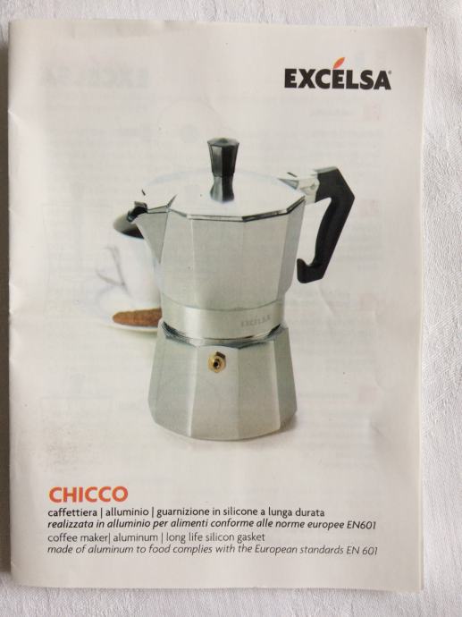 Aluminijski Aparat za kavu nekorišten Excelsa Chicco