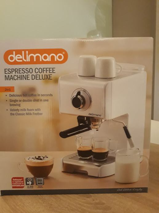 APARAT ZA KAVU ESPRESSO COFFEE MACHINE DELUXE, DELIMANO