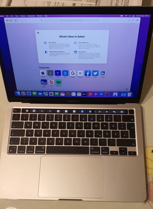 Apple MacBook Pro 13″ M1/8gb/512gb, Touch Bar und Touch ID, 3 god gar.
