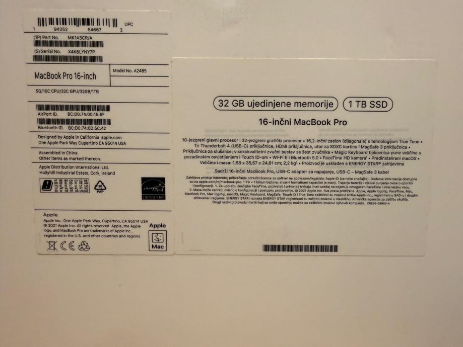HITNO ‼️ MACBOOK M1 PRO MAX 32GB/1TB ‼️ AKCIJA