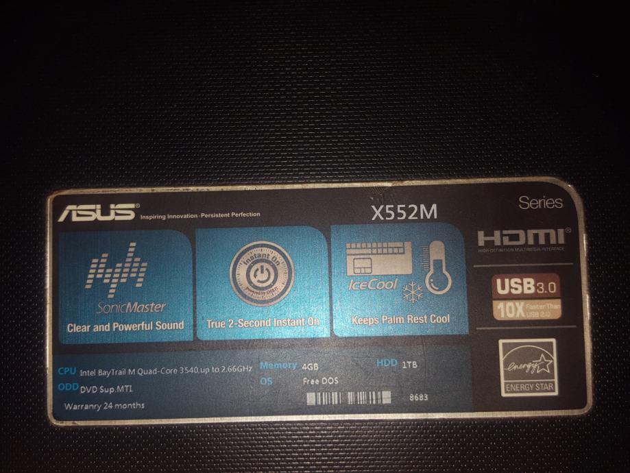 Asus x552m аккумулятор