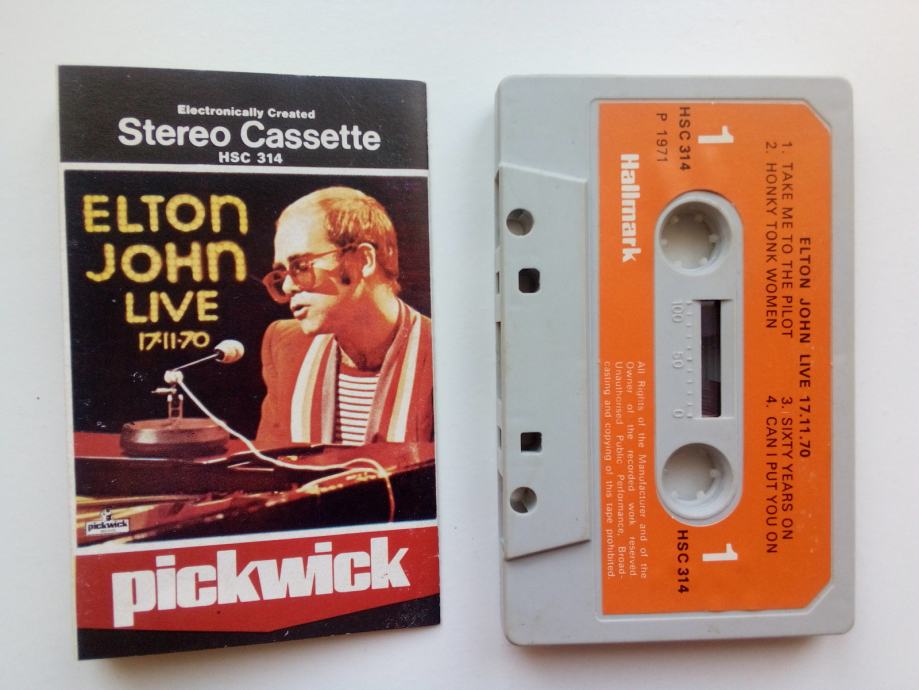 "Elton John Live 17-11-70", glazbena kaseta, Pickwick Records UK 1977.