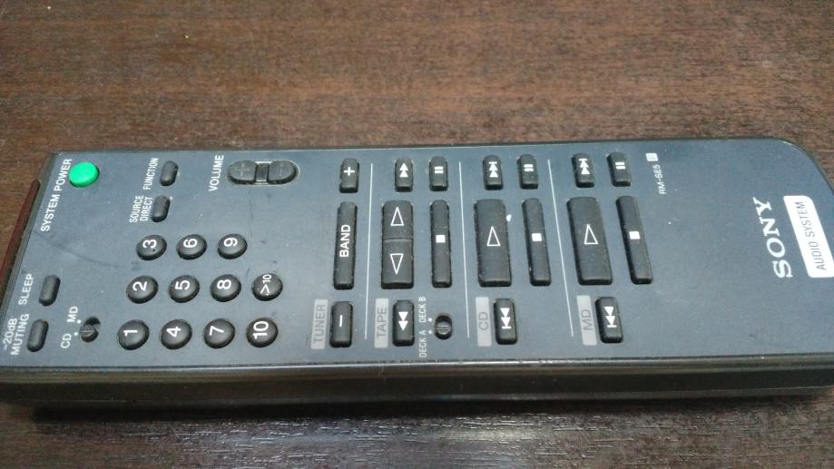 Télécommande Originale Sony RM-SE5 Pour Système Audio BE655 - Occasion, Fonctionnelle