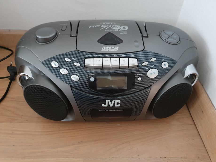 JVC CD player, kazetofon i radio