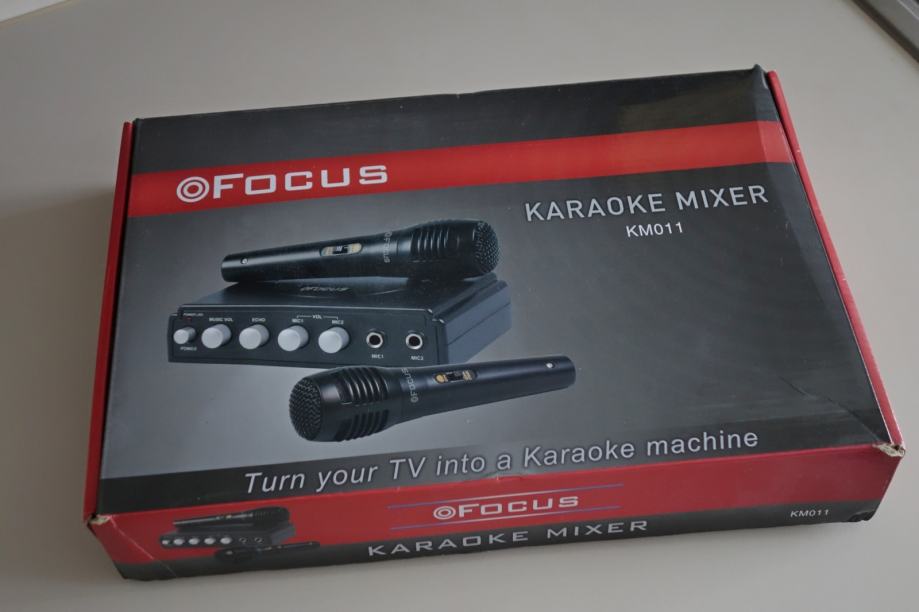 Karaoke set - Karaoke mixer FOCUS KM011 , 2 mikrofona