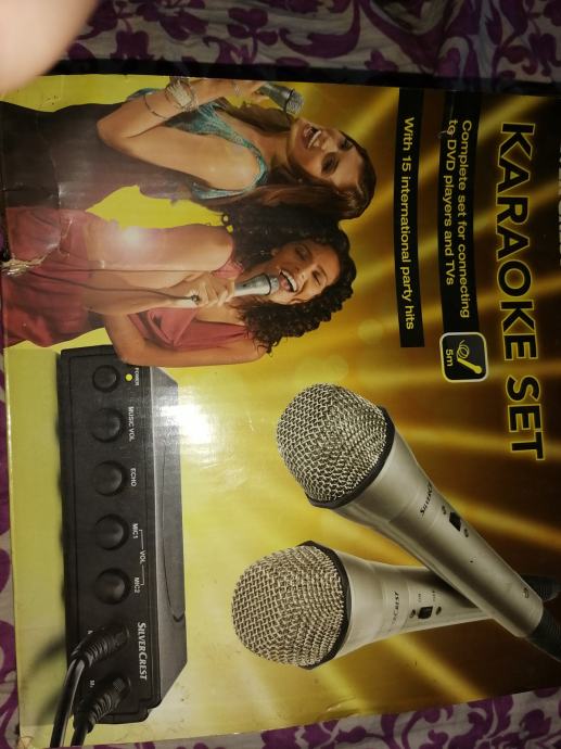 Silvercrest karaoke set sa 2 mikrofona