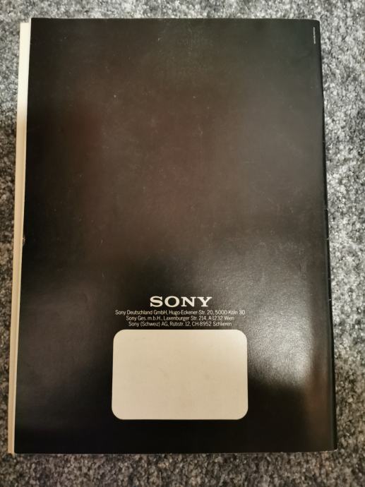 Sony katalog 1988